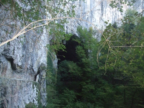 Salida de la cueva de Skocjan