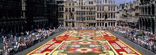 /Alfombra floral en la Gran Plaza de Bruselas